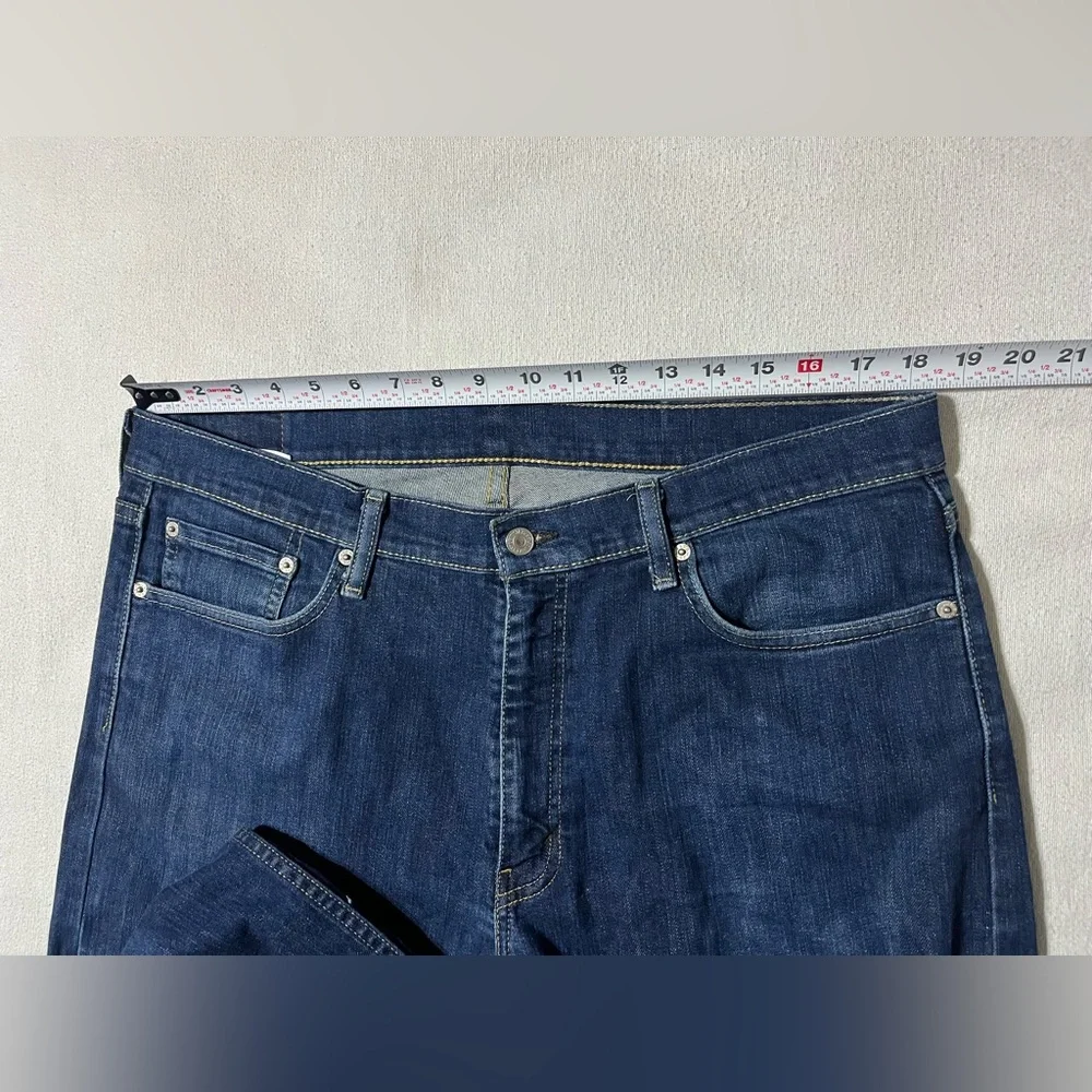 Levis 513 Mens 36x29 Slim Straight Blue‎ Denim Jeans